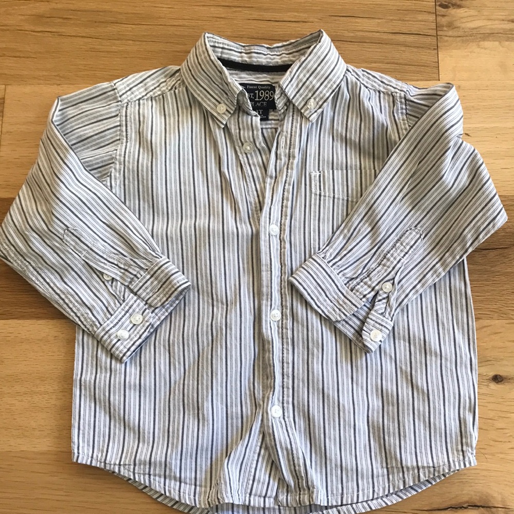 Boys Striped Dress Shirt